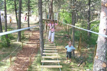 2 parcours acrobatiques pour les enfants