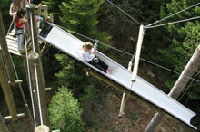 Mimat'Aventures : le toboggan dans les arbres
