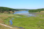 Le lac de Charpal en Lozère